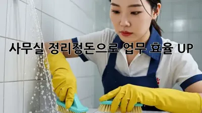 사무실 정리정돈으로 업무 효율 UP! 🚀