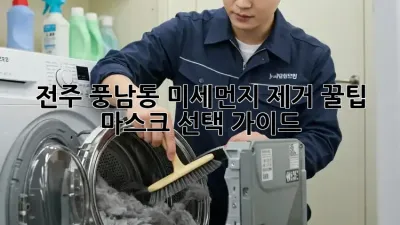 전주 풍남동 미세먼지 제거 꿀팁 😷 마스크 선택 가이드